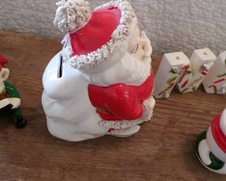 Vintage Christmas Santa Bank