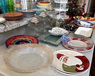 AMAZING kitchen items - service ware, glassware, display trays, and more!