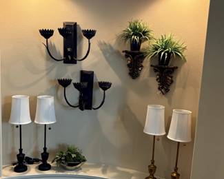 Sconces and lamps!
