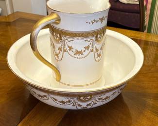 Adderley Porcelain Wash Bowl and Pitcher 