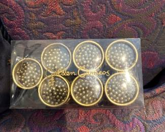 vintage golden cameo matches 