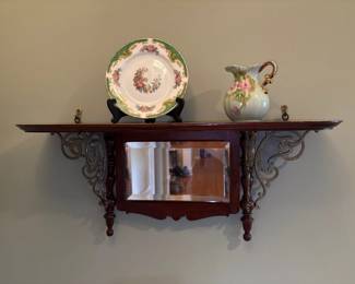Dark Wooden and Iron Shelf 