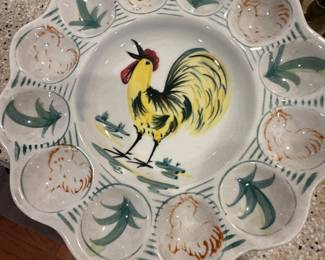 CTW rooster deviled egg platter 