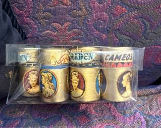 vintage golden cameo matches 