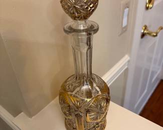 Imperial Glass Star and Fire Decanter 