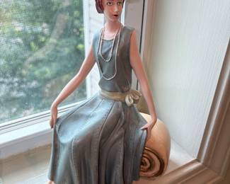 vintage Art Deco Lady Figurine 