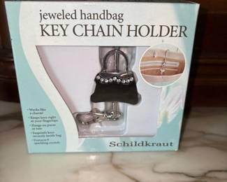 Jeweled Handbag Key Chain Holder 