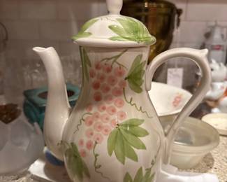 Fitz & Floyd Le Treille coffee or teapot 