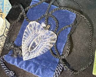 Waterford Crystal Heart Pendant with pouch 