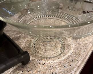 Crystal Footed Bowl 