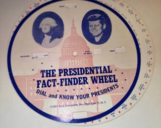Presidential fact finder wheel 