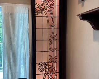 Leaded stained glass window decor