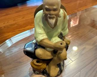 "Mudman" Chinese Fisherman Figurine 