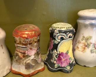 Japanese vintage porcelain salt and pepper shakers 