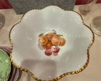 German Ceramic Fruit Plate 