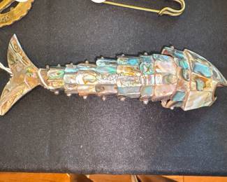 Mexican articulated abalone shell  Fish Bottle Opener 