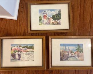 Bermuda Watercolor Paintings -  by Adolph Treidler 