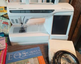 Husquevarna viking sewing/embroidery machine with accessories