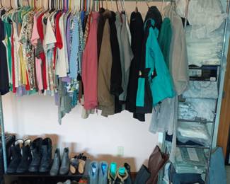 Clothing, shoes and curtain panels
