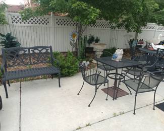 Patio set #2 and bench #2