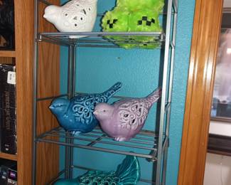 Decorative birds. And creepers