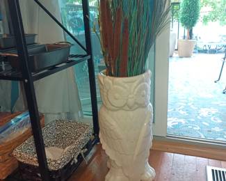 Giant owl planter