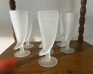 Collectible Frosted glasses a set of seven