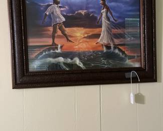 Beautiful  framed African print ready for your wall. 