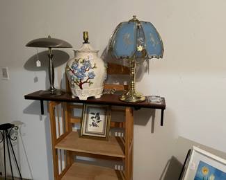 Different styles of lamps