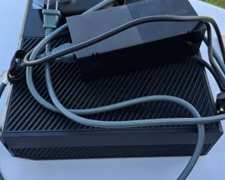 Xbox one with two wireless controllers and HDMI cable