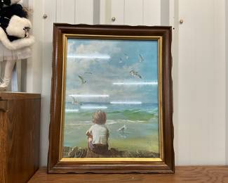 Framed Print "Sea Dreams" by Adolf Sehring 1980