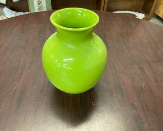 Lemon Yellow Ceramic Vase