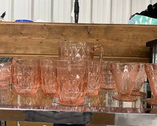 Pink Depression Glass Items