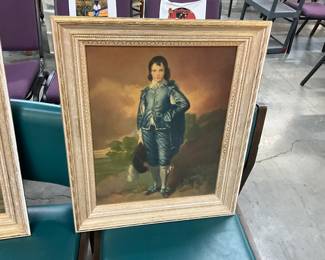 Framed "Blue Boy" Print