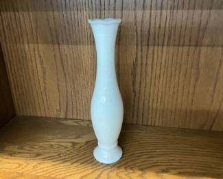 White Milk Glass Bud Vase