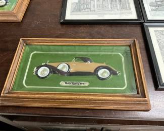 Framed Model of 1934 Duesenberg