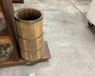 Banded Wooden Barrel