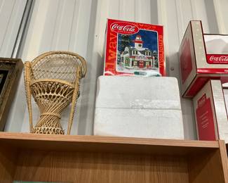 Ratten Peacock Doll Chair - Coca Cola Town Square Collection House
