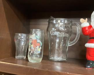 Coca Cola Glasses & Pitcher