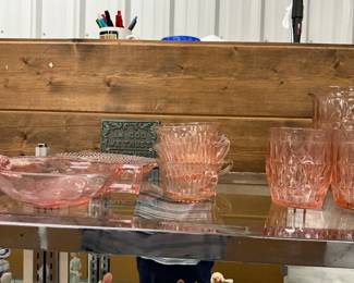 Pink Depression Glass Items