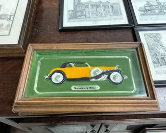 Framed Model of 1934 Duesenberg