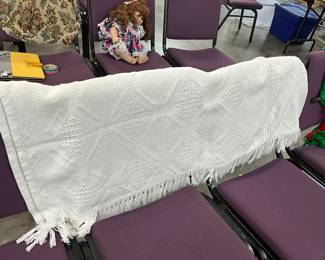 Cream Colored Throw