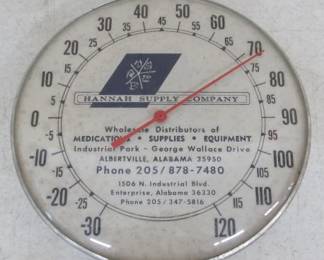 Hannah Supply Company Thermometer - Alabama