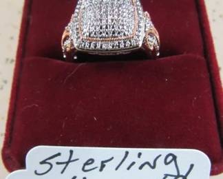 Sterling & Diamond Ring