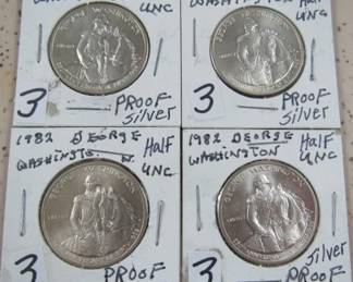 1982 Washington Silver Proof Half Dollars