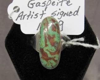 Sterling & Gaspeite Ring
