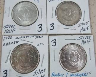 1952 Washington/Carver Silver Half Dollars