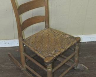 Early Ladder Back Rocker