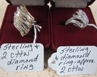 Sterling & Diamond Rings
