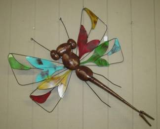 Metal Dragonfly Wall Decor